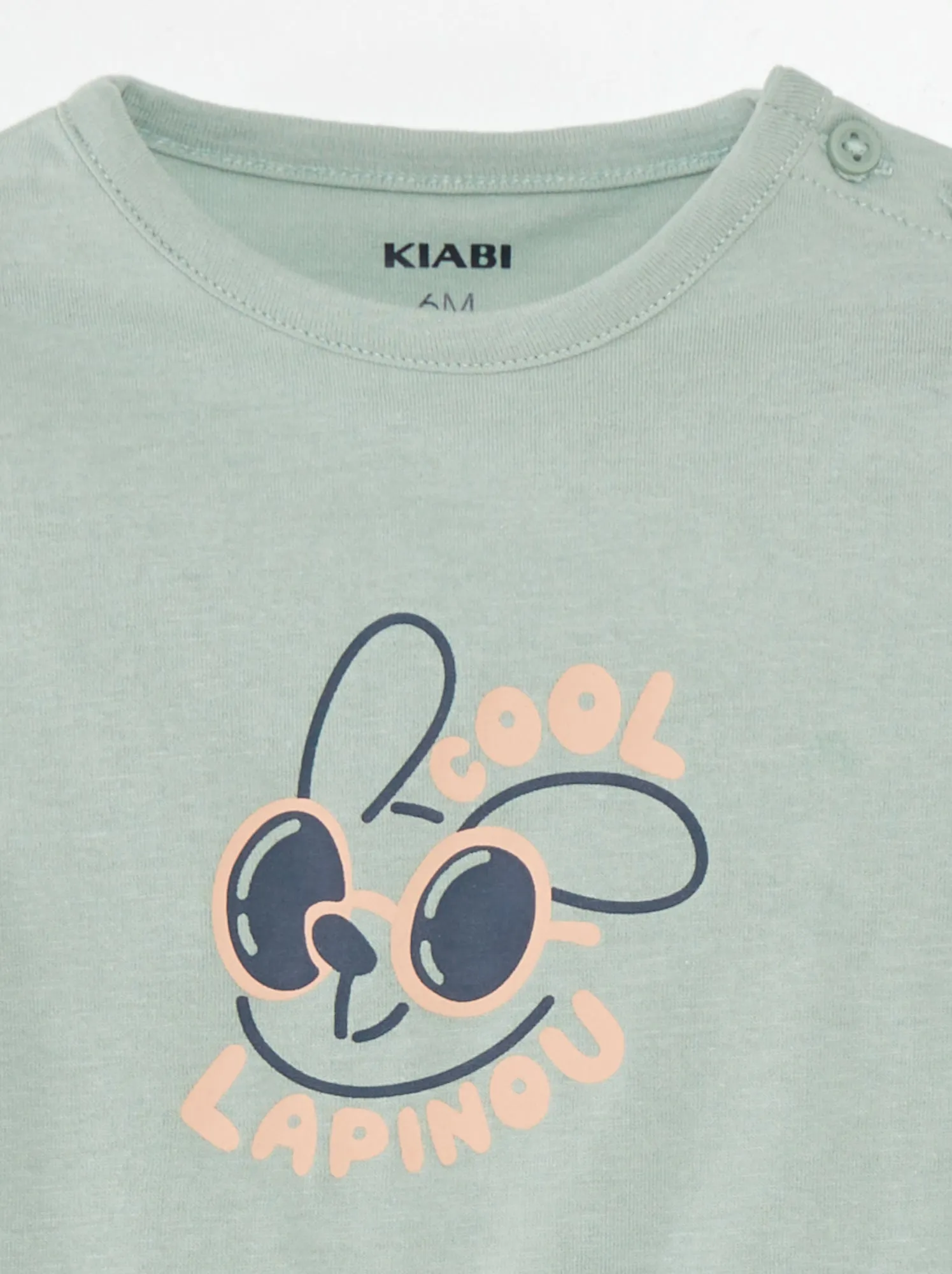 T-shirt a maniche corte stampata - VERDE