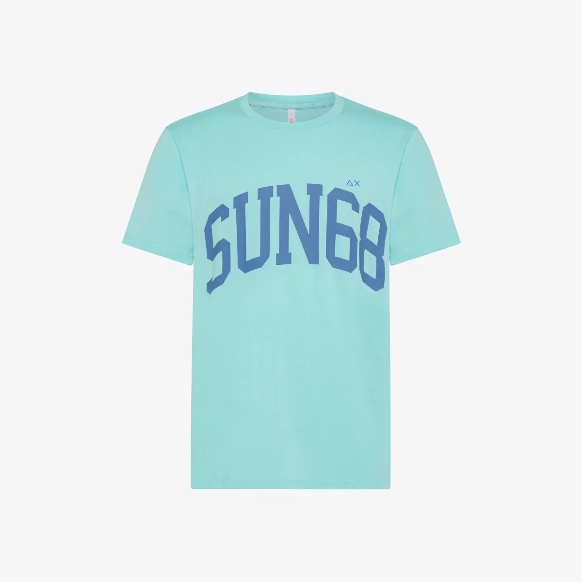 T-SHIRT BIG SUN68 LOGO ON CHEST S/S ACQUA
