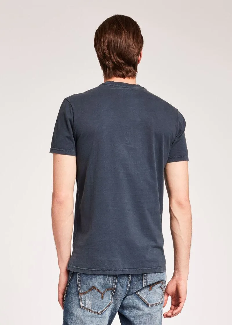 T-shirt con dettagli floccati