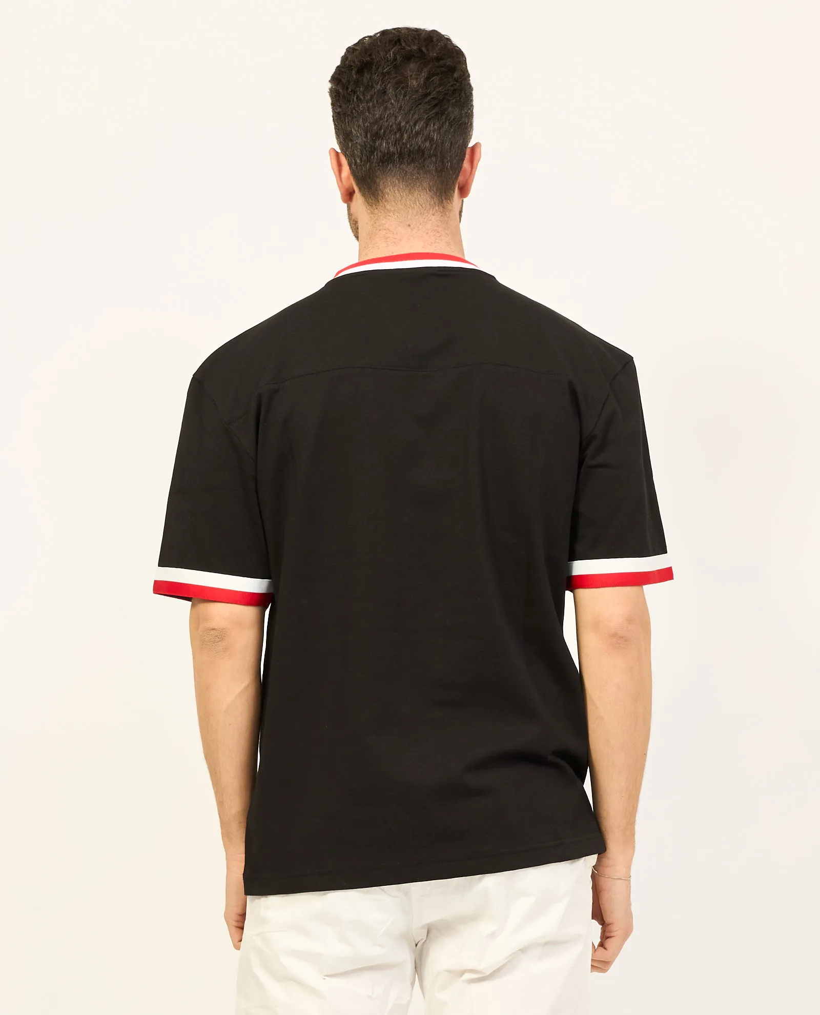T-shirt Hugo relaxed fit in jersey di cotone con logo sportivo