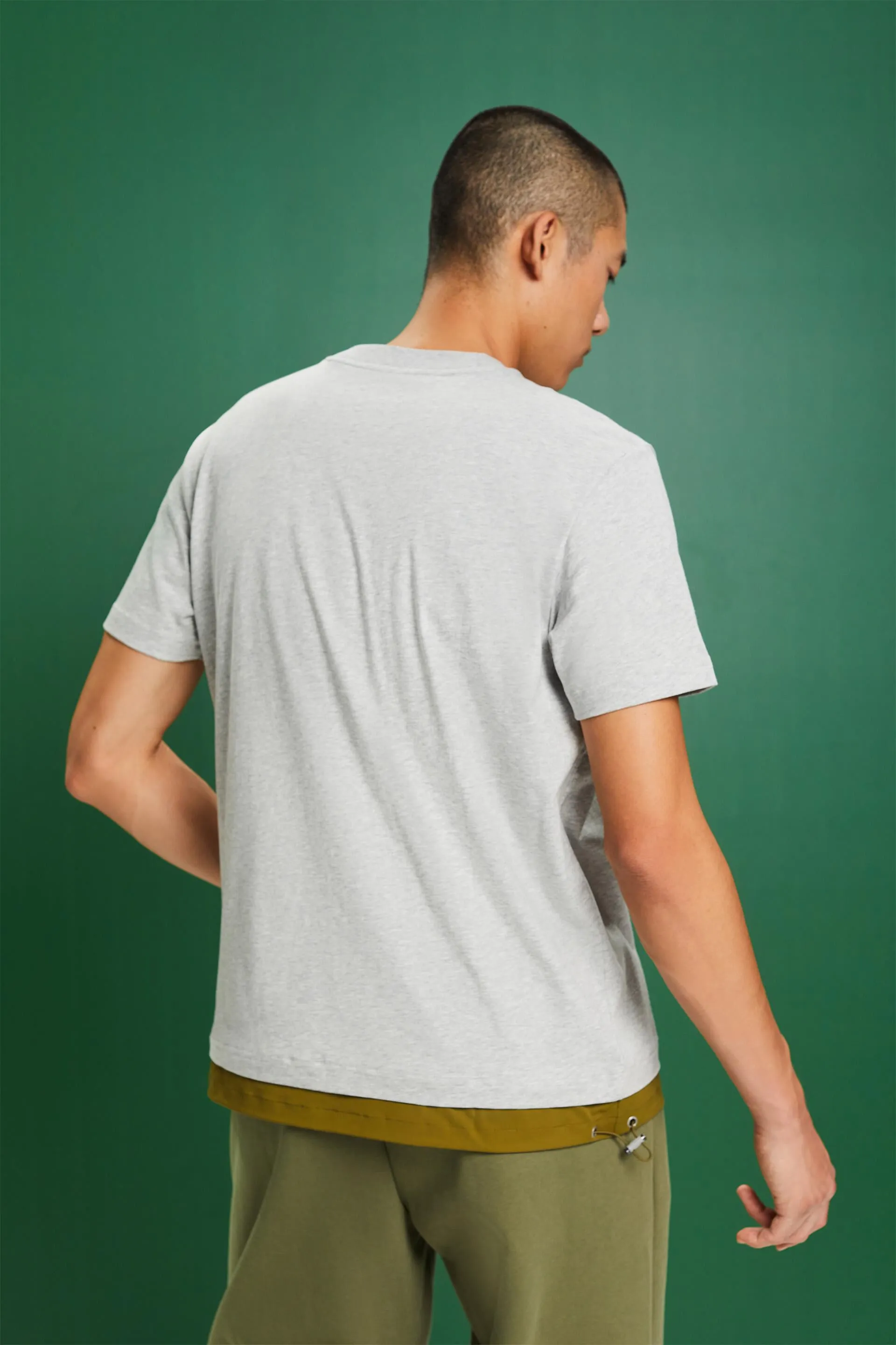 T-shirt in jersey di cotone con coulisse