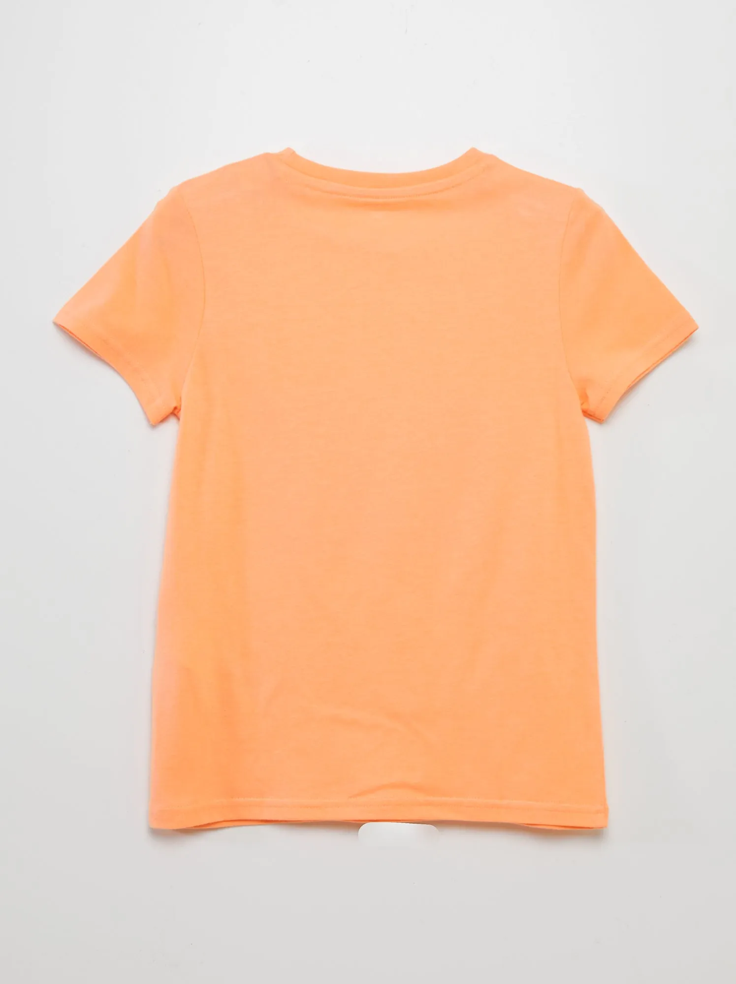 T-shirt in maglia jersey stampata - ARANCIONE