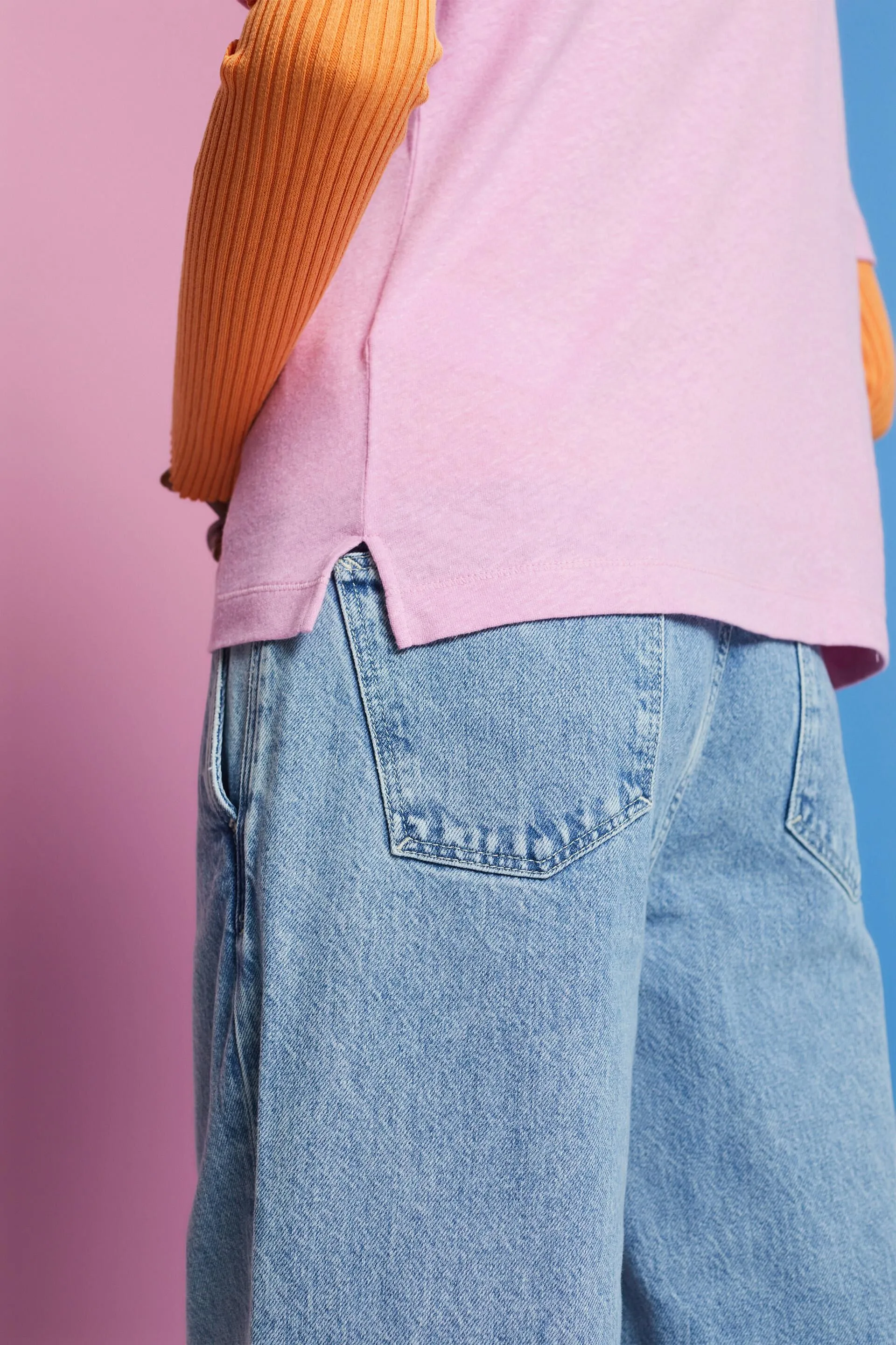 T-shirt in misto lino