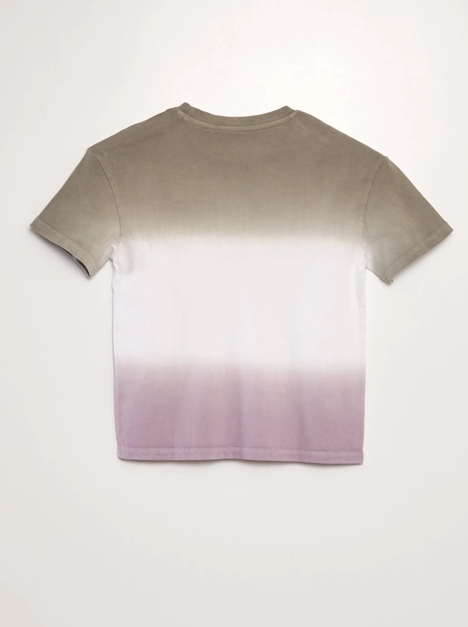 T-shirt larga 'tie and dye' - VERDE
