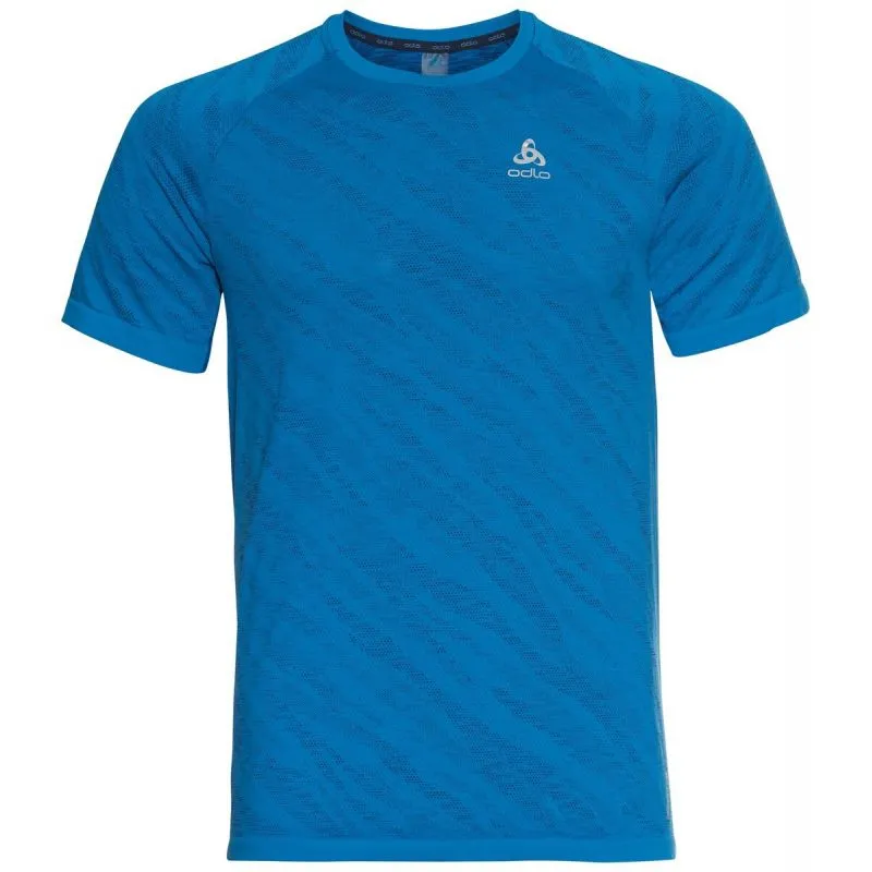 T-shirt Odlo Blackcomb Light (bunting indaco - space dye) uomo