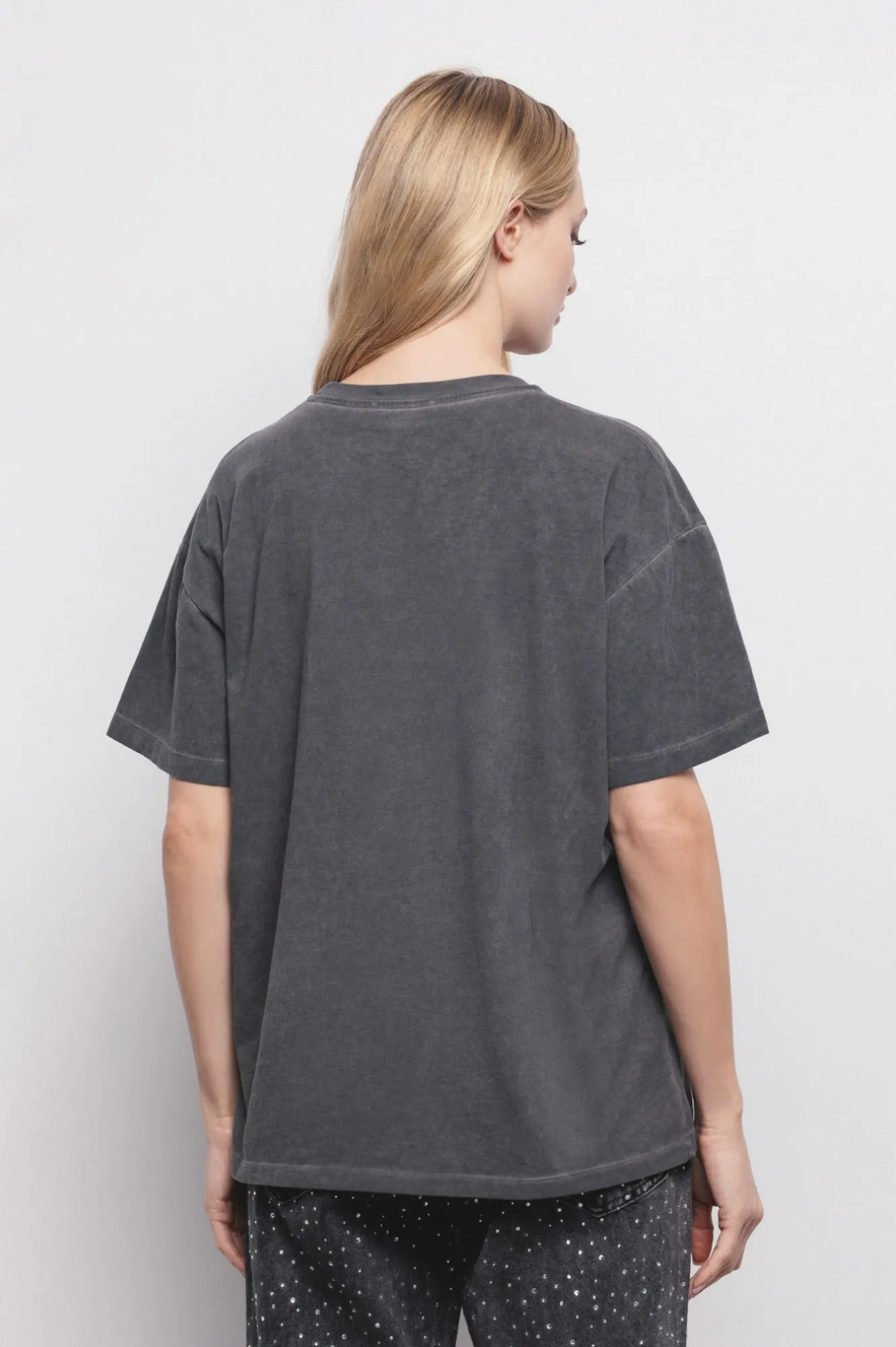 T-SHIRT PARICOLLO MEZZA MANICA DETTAGLIO NODO TAGLIO SUL DAVANTI - Gaëlle Paris