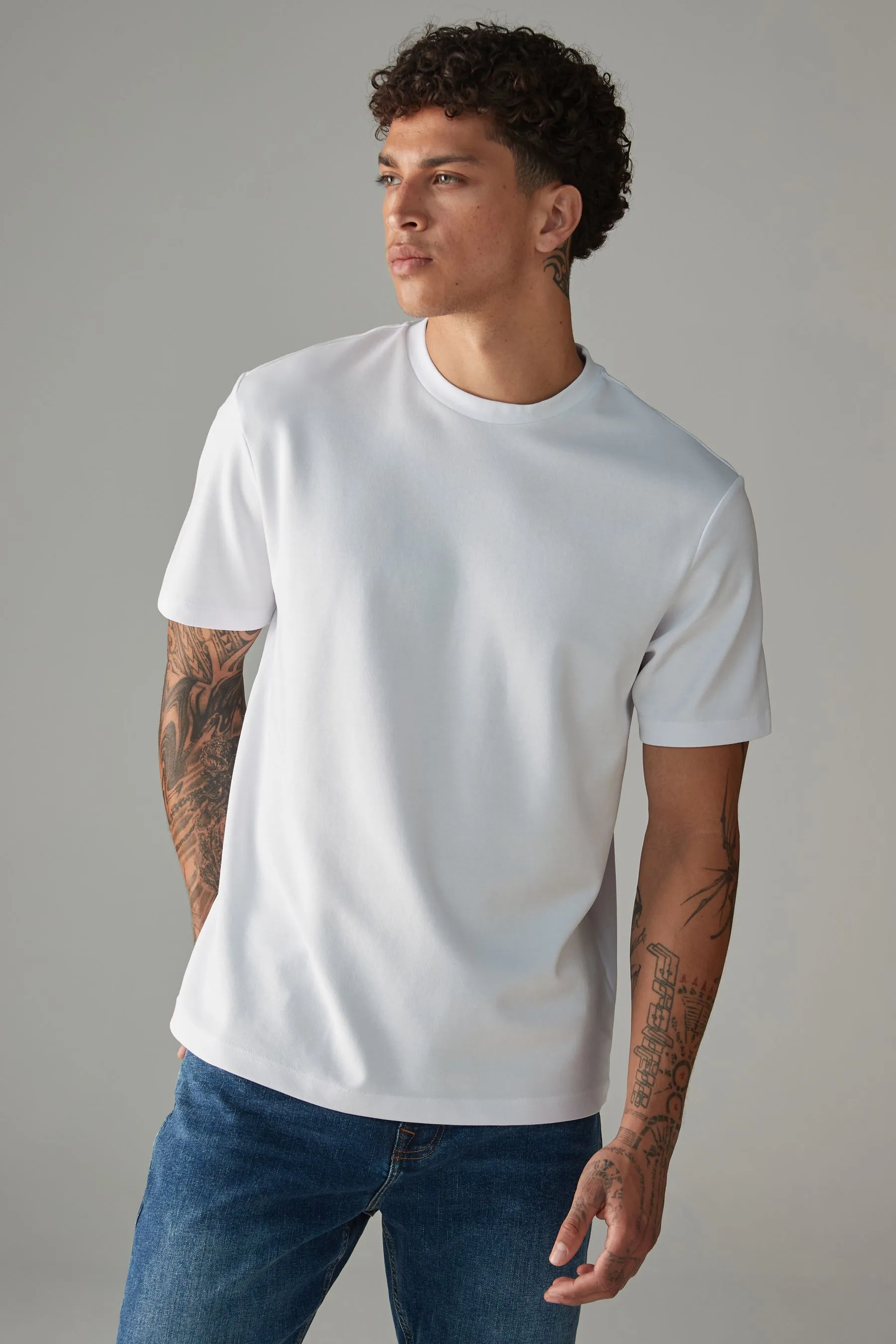 T-shirt pesante morbida vestibilità comoda
