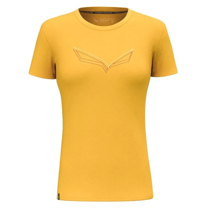 T-SHIRT SALEWA PURE EAGLE DRY MELANGE DONNA GIALLO