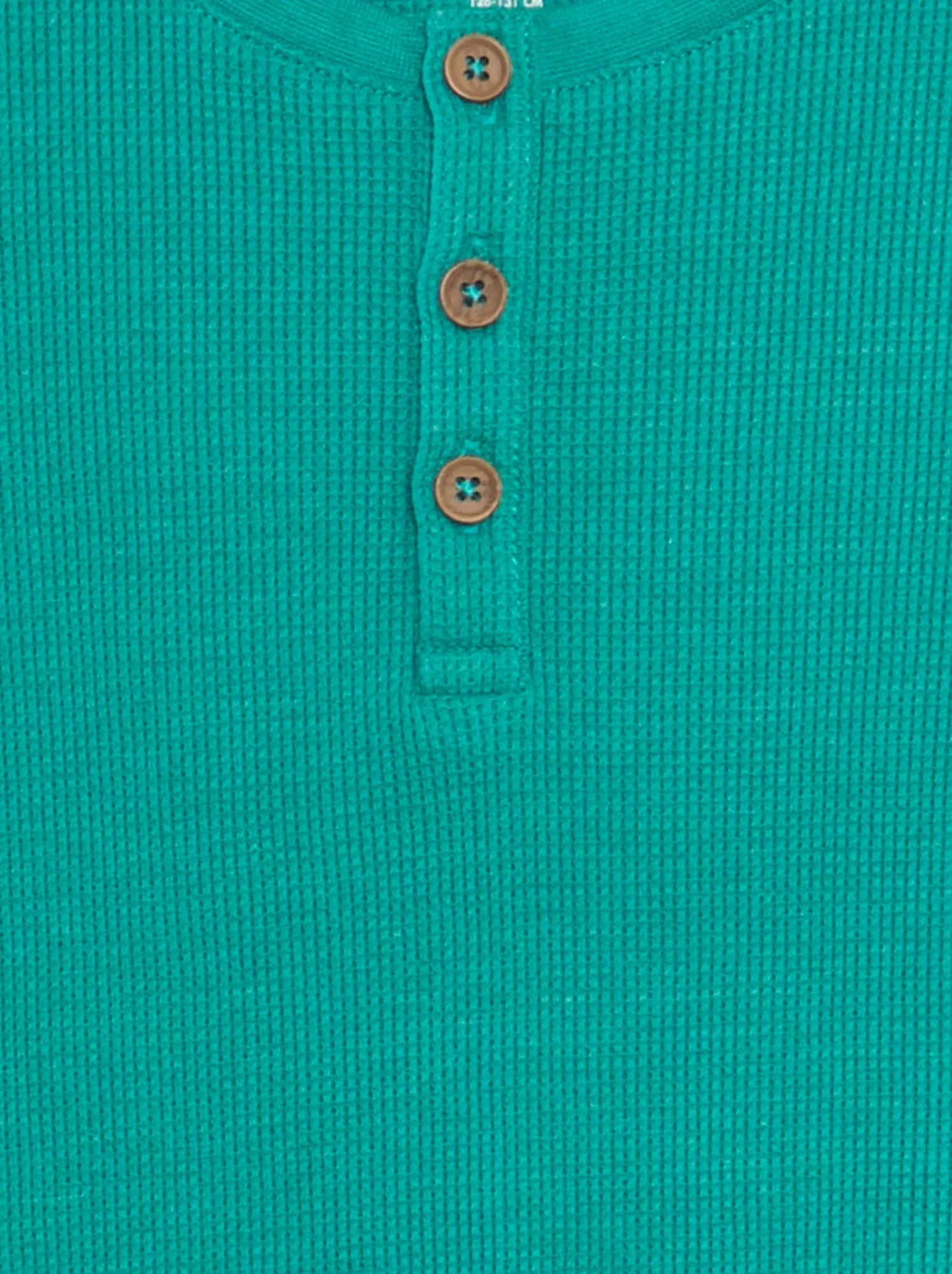 T-shirt testurizzata con collo serafino - VERDE