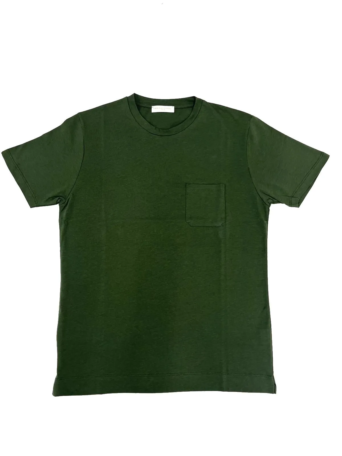 T-SHIRT VERDE IN COTONE
