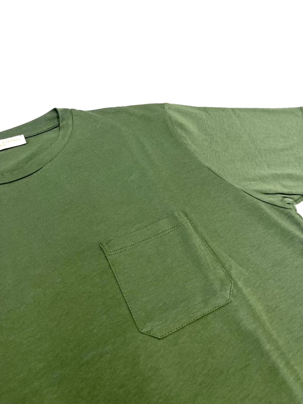 T-SHIRT VERDE IN COTONE
