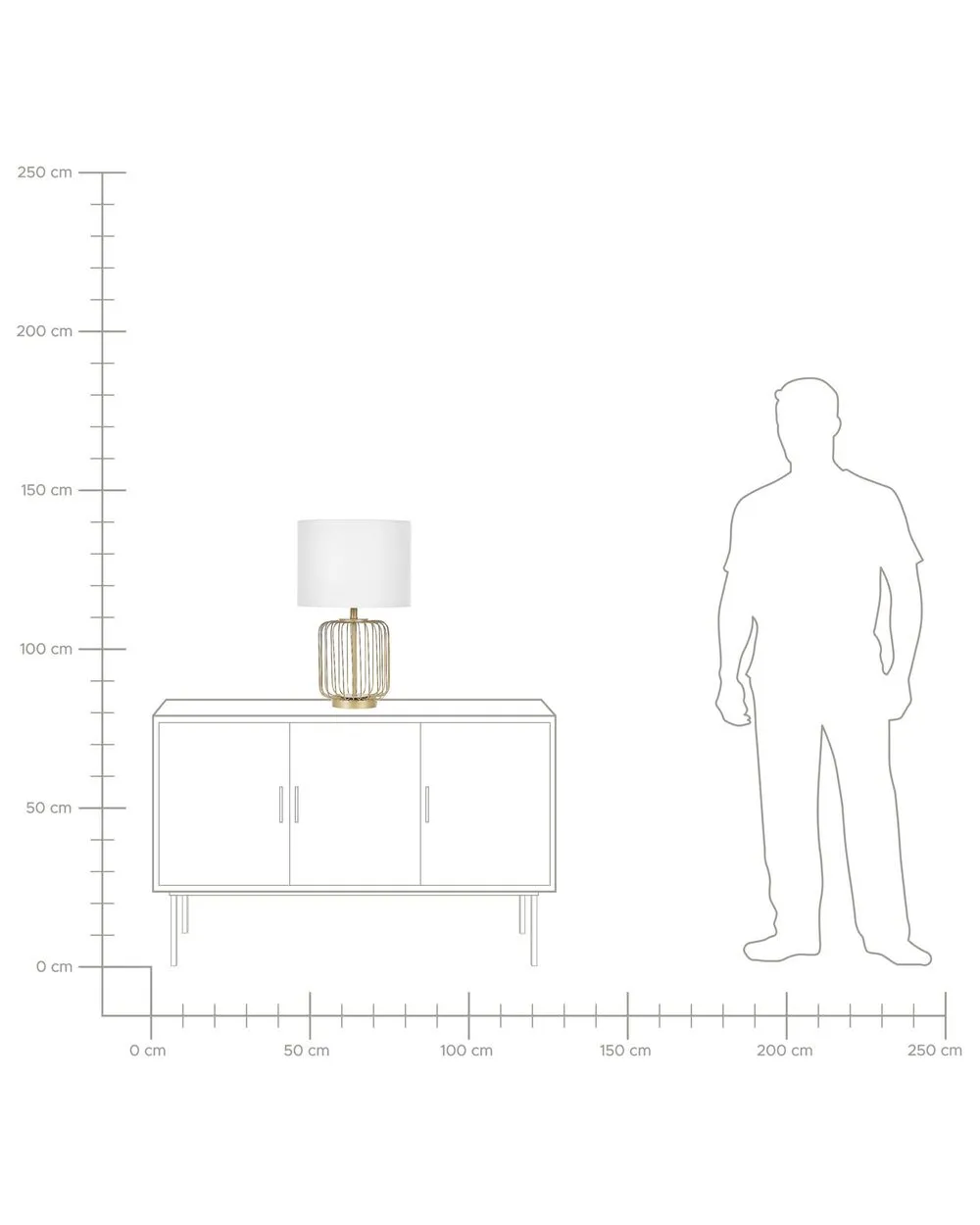 Table Lamp THOUET Metal Gold