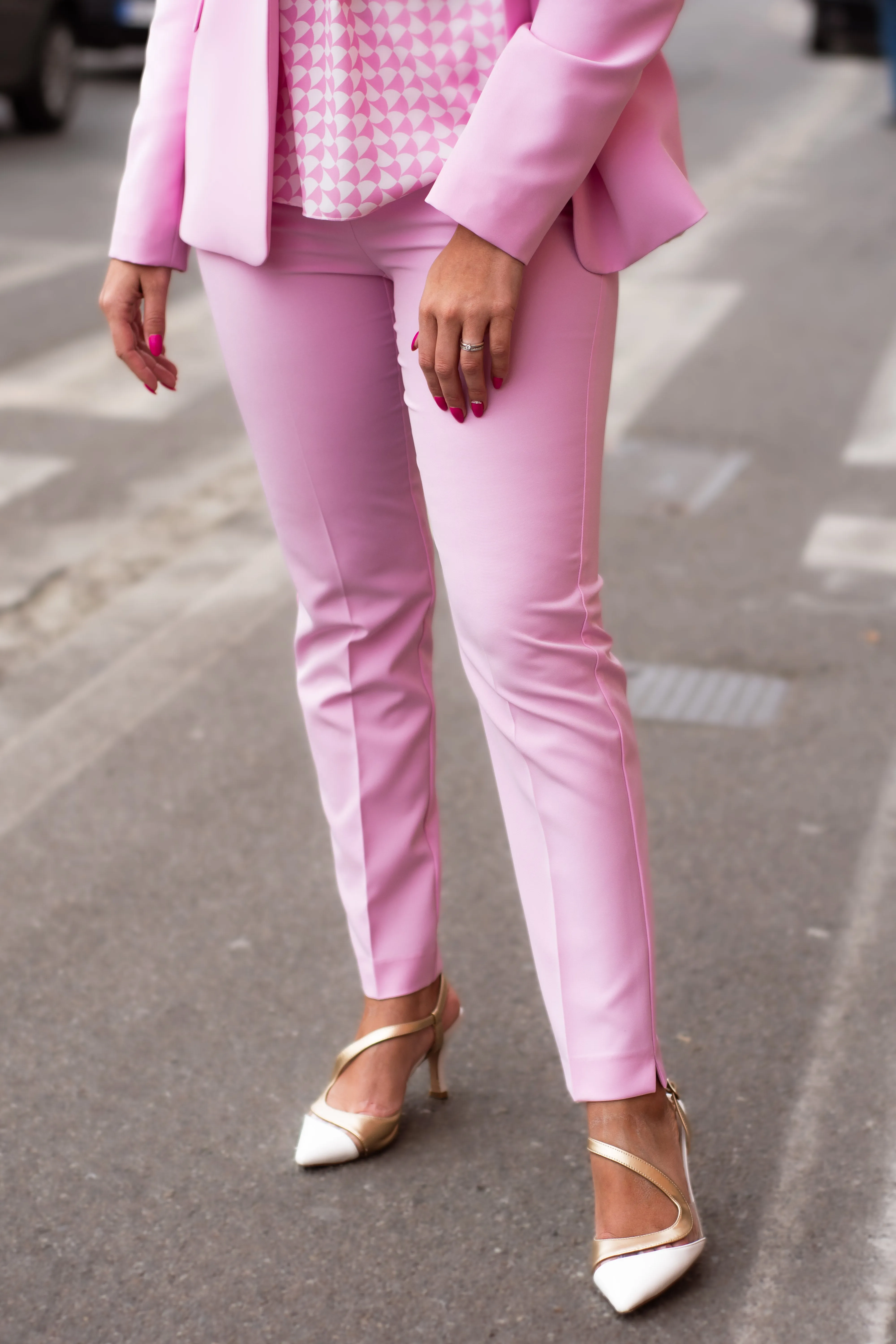 Tailleur rosa barbie