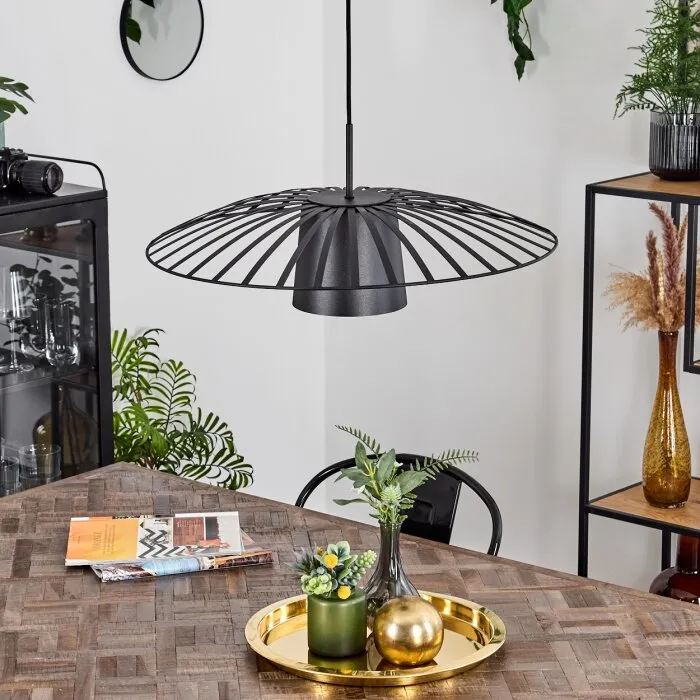 Tanakou Lampadario a sospensione Nero, 1-Luce