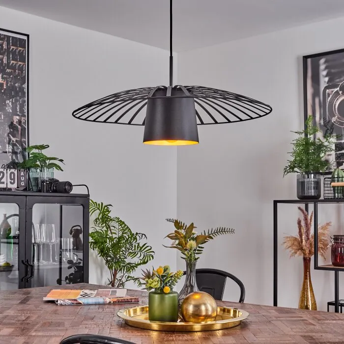 Tanakou Lampadario a sospensione Nero, 1-Luce
