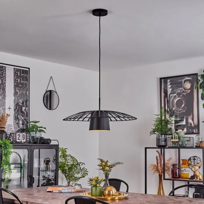 Tanakou Lampadario a sospensione Nero, 1-Luce