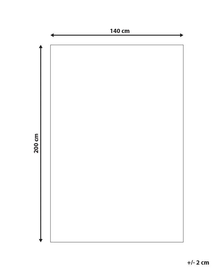 Tappeto in pelle bianco / grigio 140 x 200 cm MALDAN