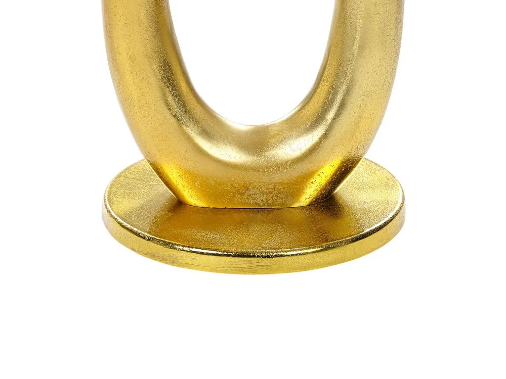 Tavolino metallo dorato ⌀ 29 cm APITI