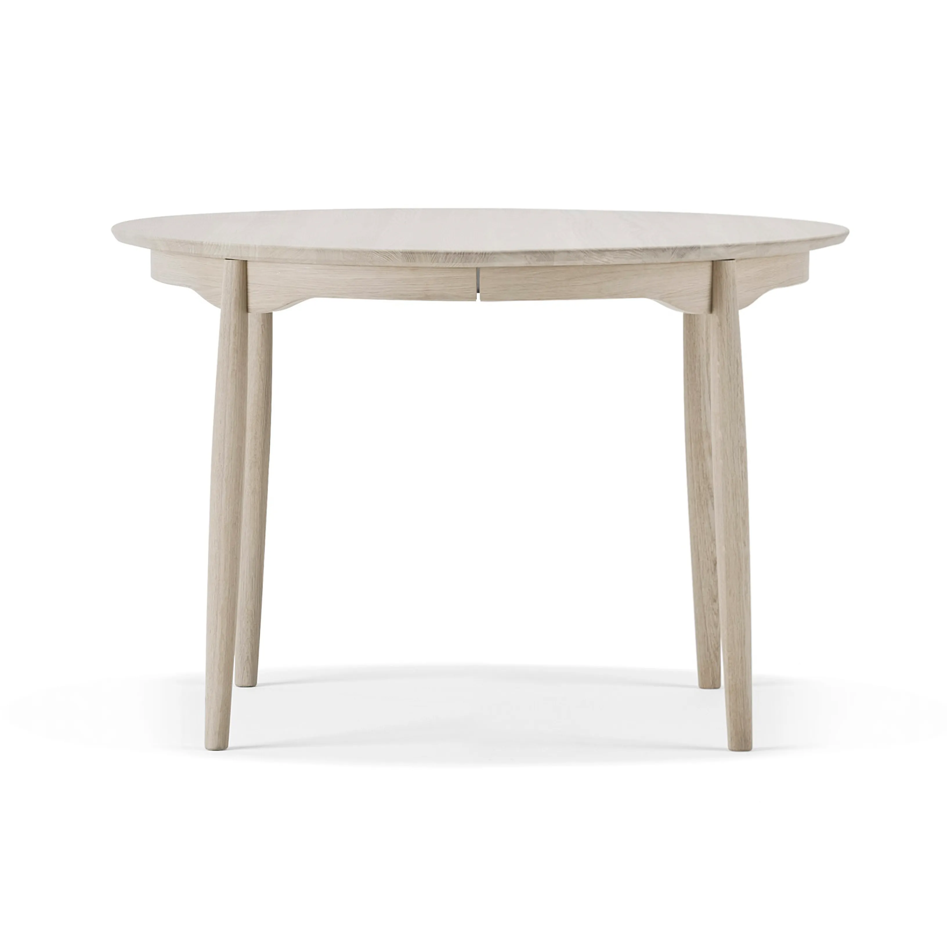 Tavolo da pranzo estendibile Carl, Ø 115 cm.iq{font-size:18px}Betulla chiara laccata opaca