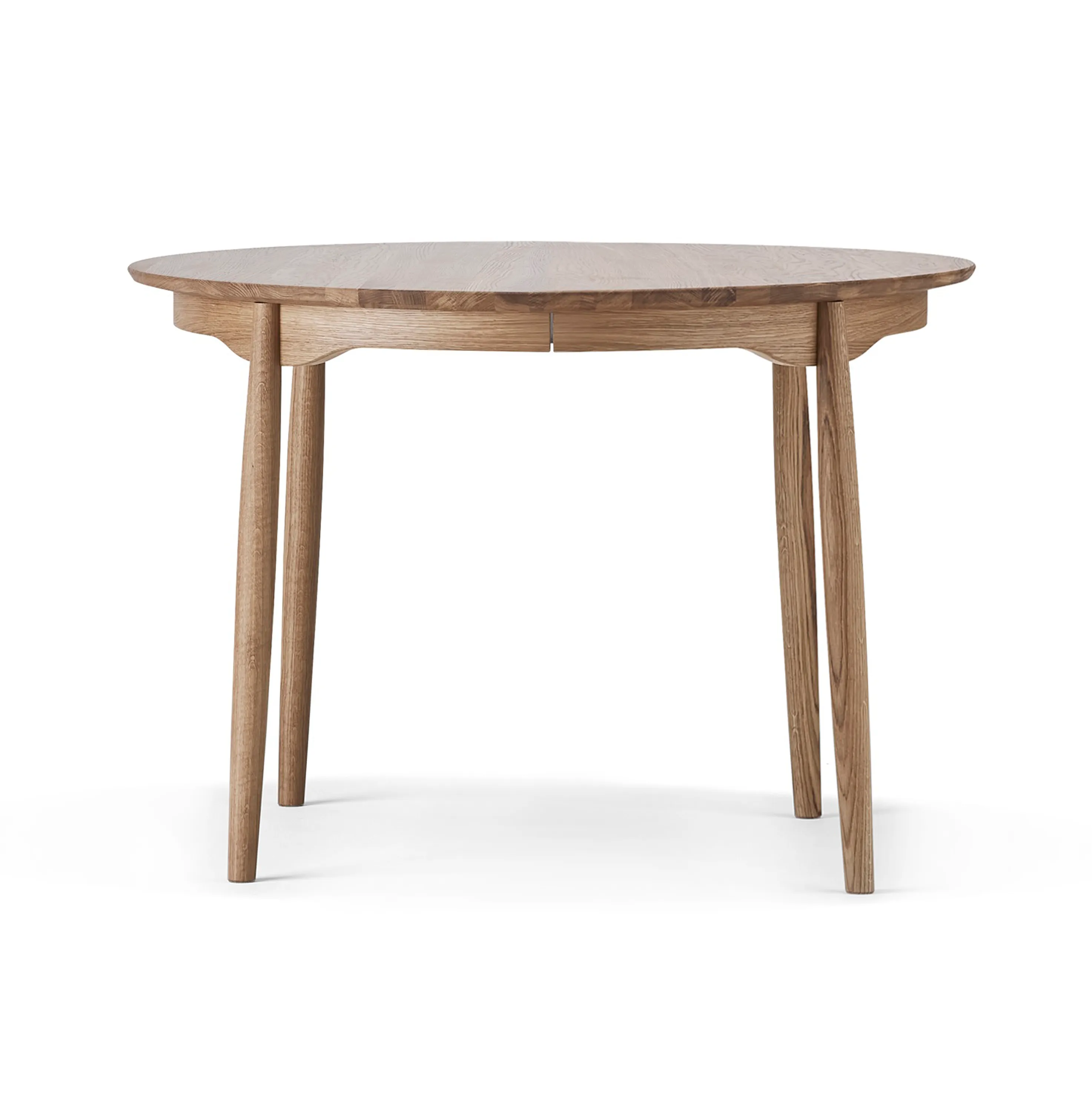 Tavolo da pranzo estendibile Carl, Ø 115 cm.iq{font-size:18px}Betulla chiara laccata opaca