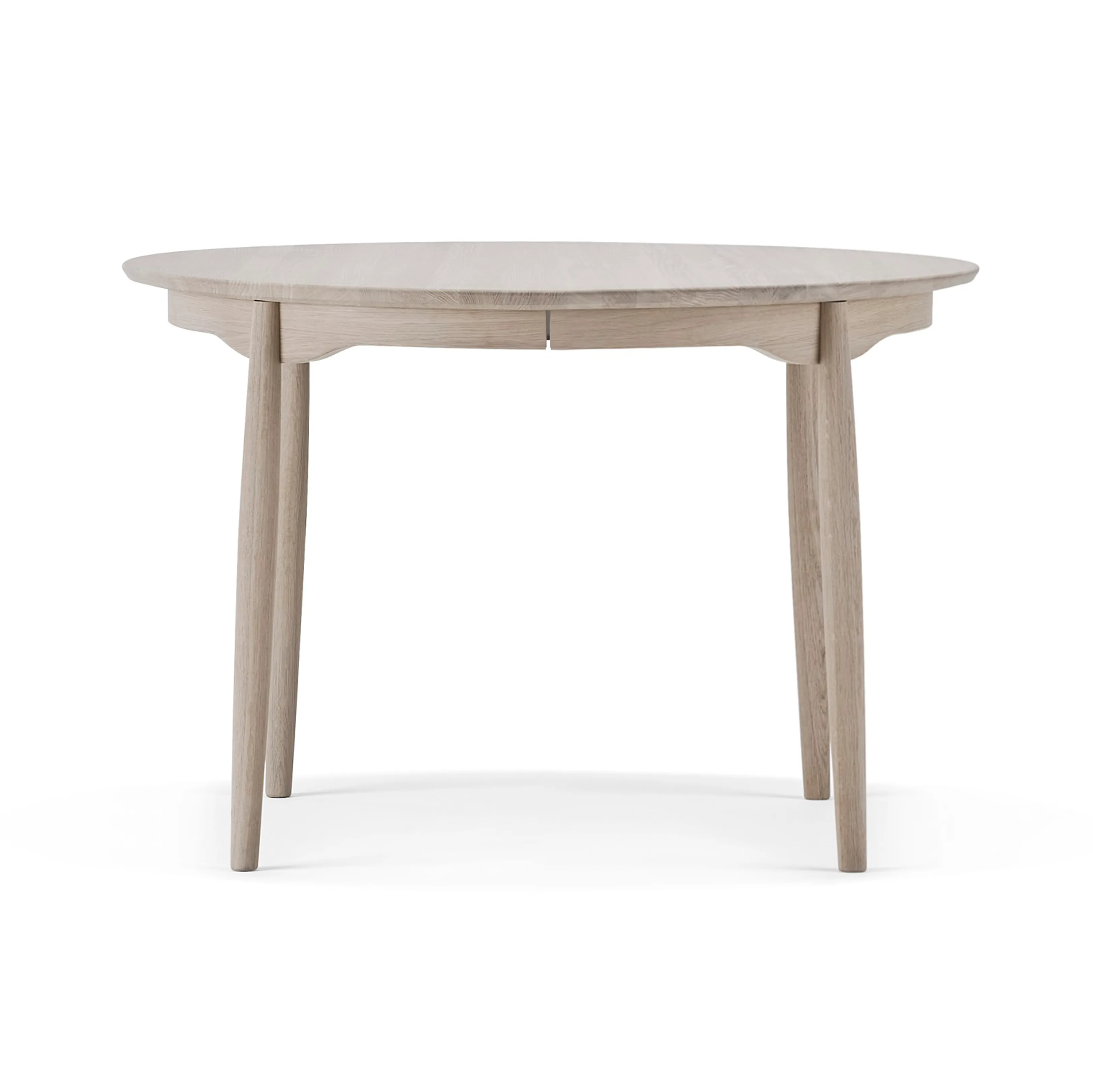 Tavolo da pranzo estendibile Carl, Ø 115 cm.iq{font-size:18px}Betulla chiara laccata opaca