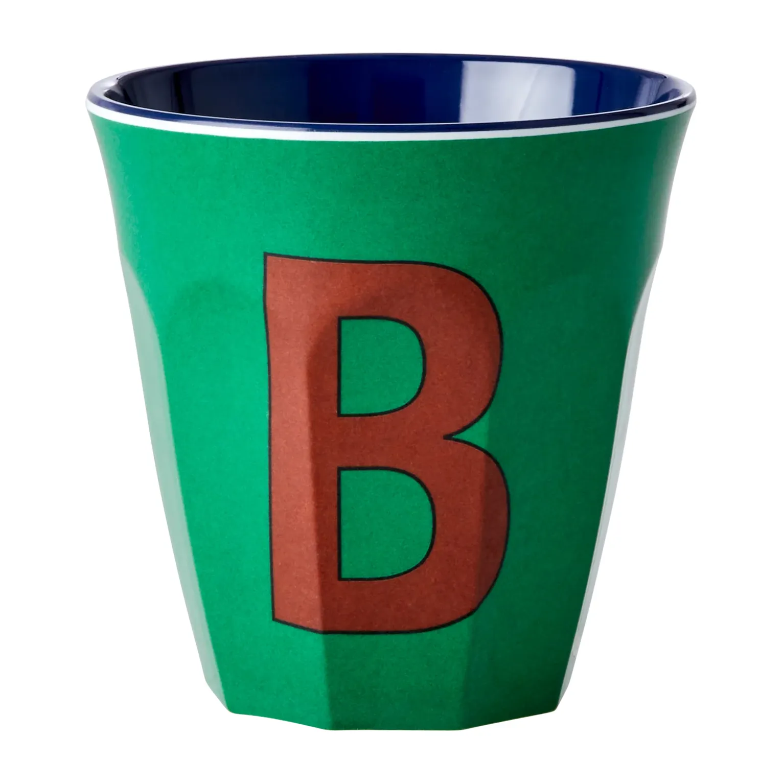 Tazza in melammina Rice media, lettera B 30 cl.ix{font-size:18px}Red kiss