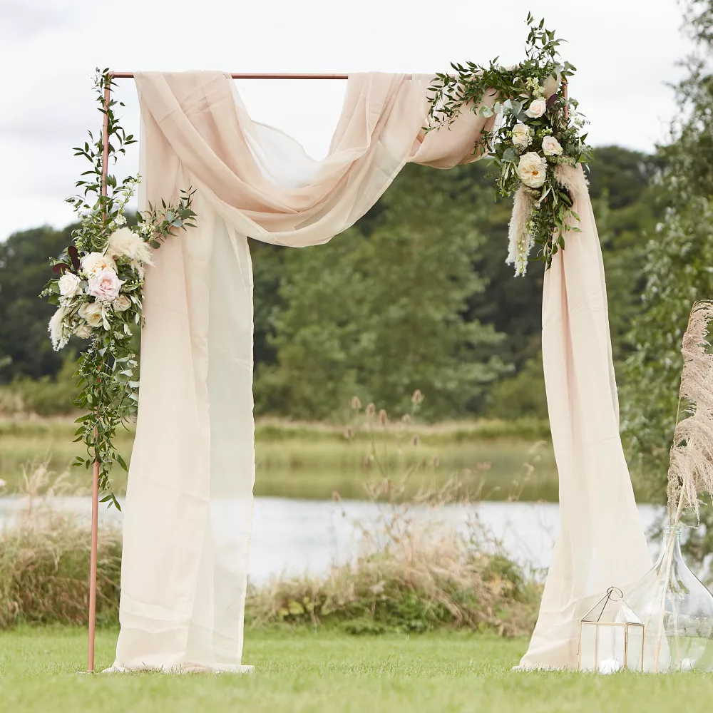 Tessuto chiffon tortora 6m x 1,5m