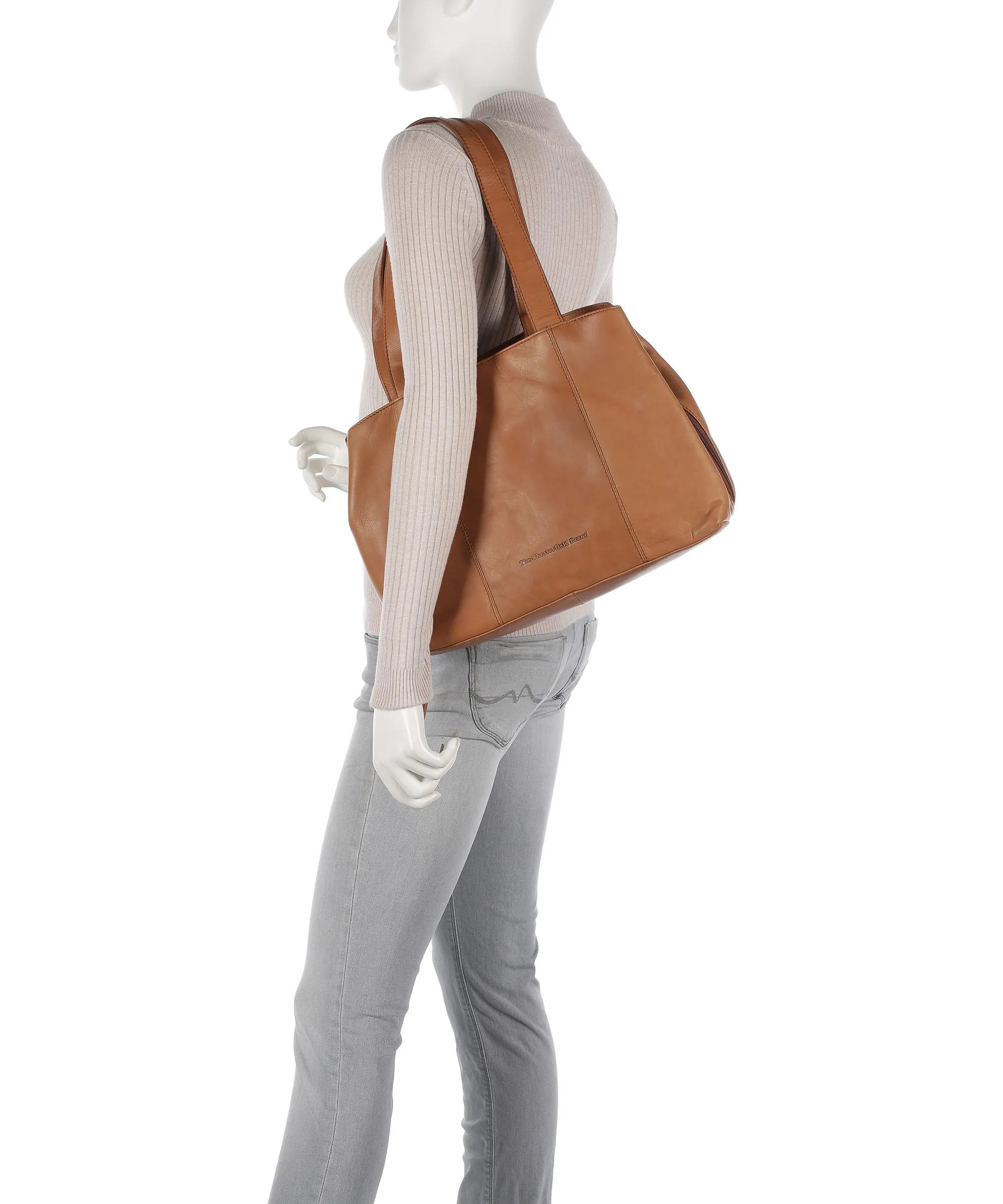 The Chesterfield Brand Gail Borsa shopper pelle di vacchetta pull-up cognac  