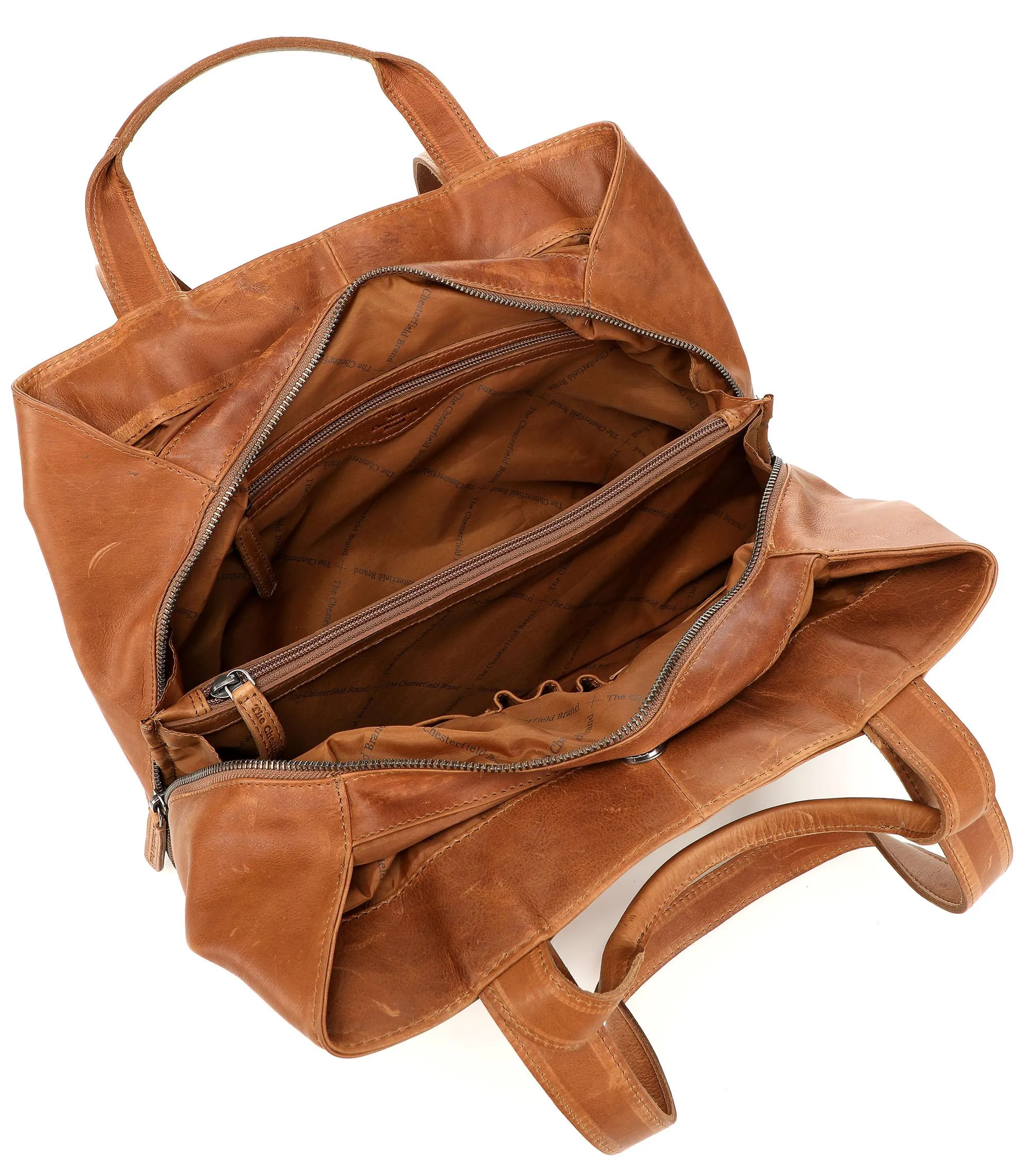  The Chesterfield Brand Gail Borsa shopper pelle di vacchetta pull-up cognac  