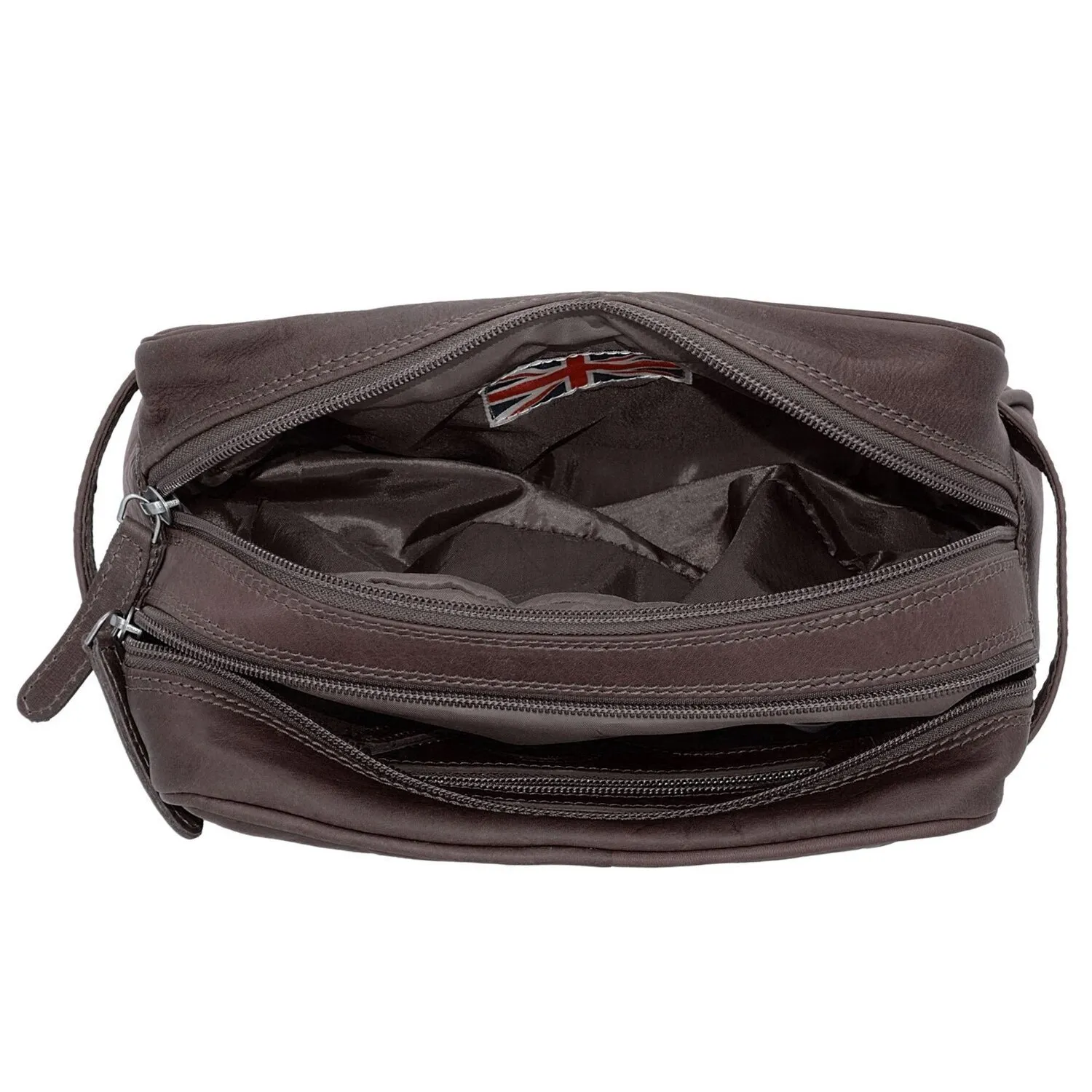 The Chesterfield Brand Wax Pull Up Borsa da toilette Pelle 24 cm
