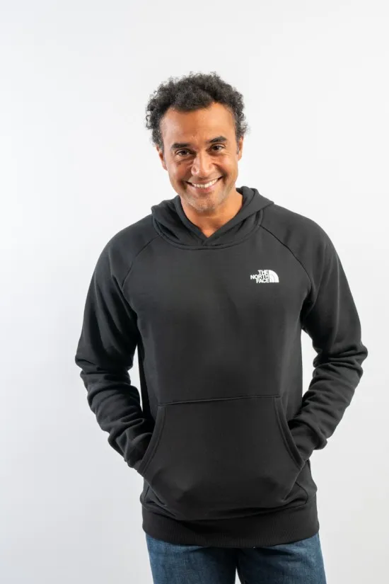 THE NORTH FACE M RAGLAN RED BOX HOODIE NF0A2ZWU