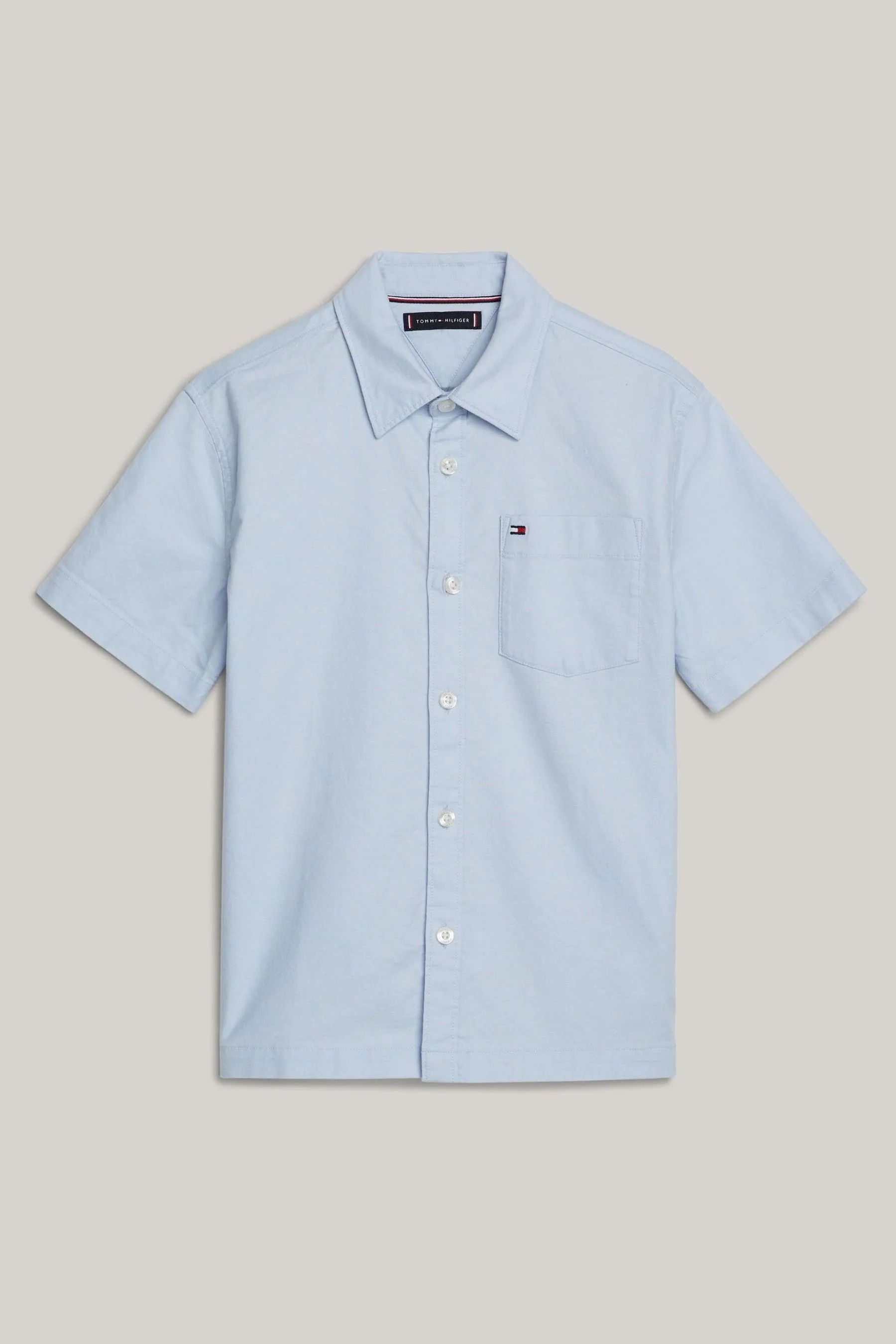Tommy Hilfiger - Camicia a Oxford tinta unita    