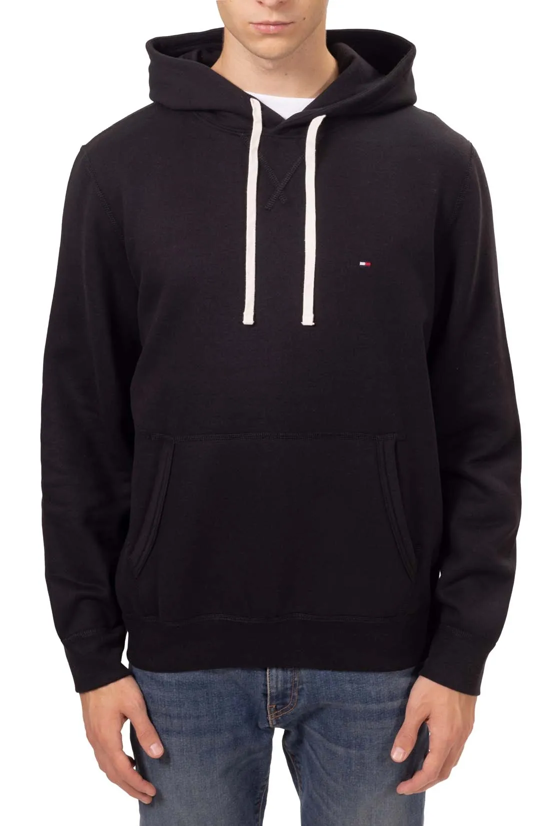 TOMMY HILFIGER Felpa invernale uomo con cappuccio e logo