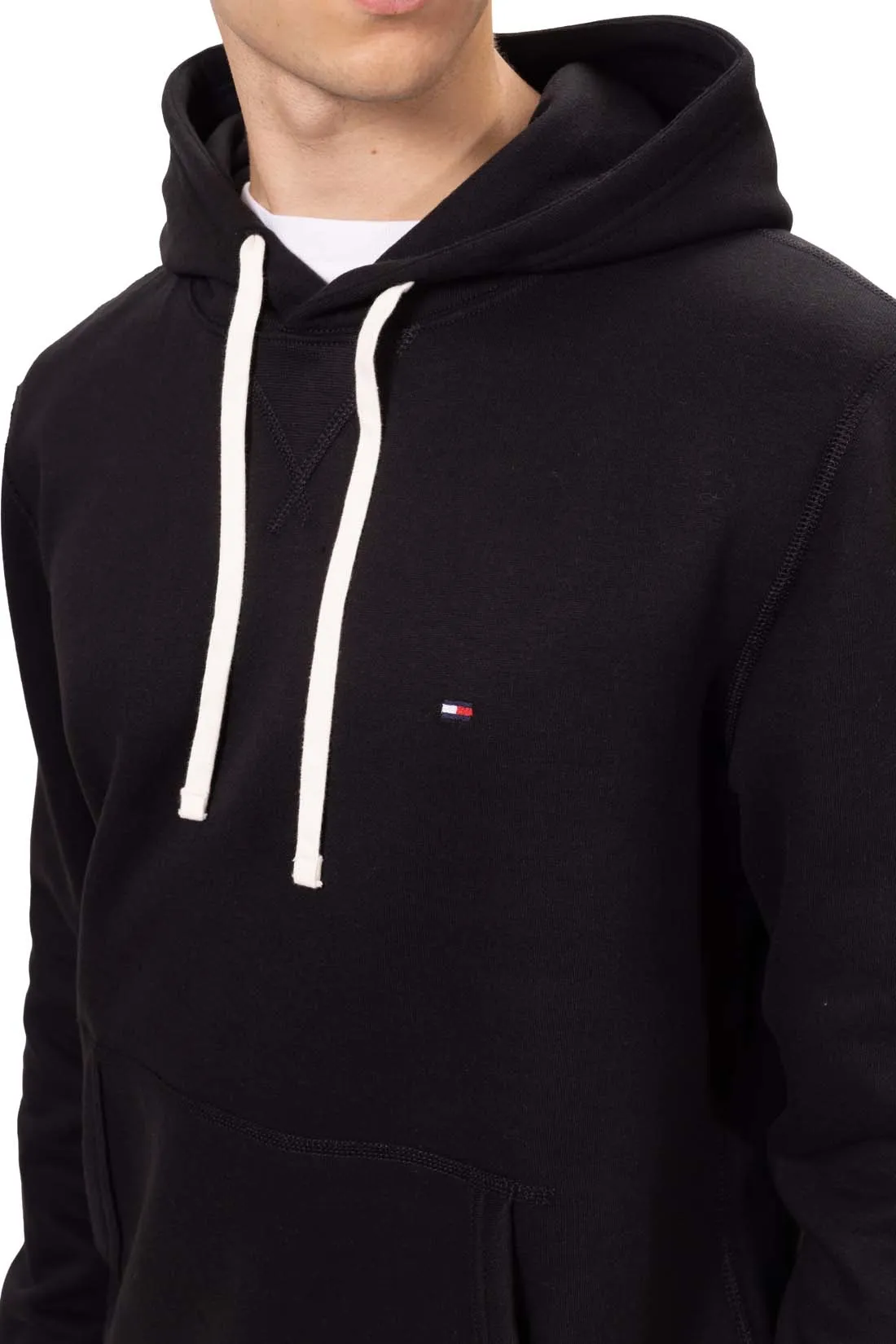 TOMMY HILFIGER Felpa invernale uomo con cappuccio e logo