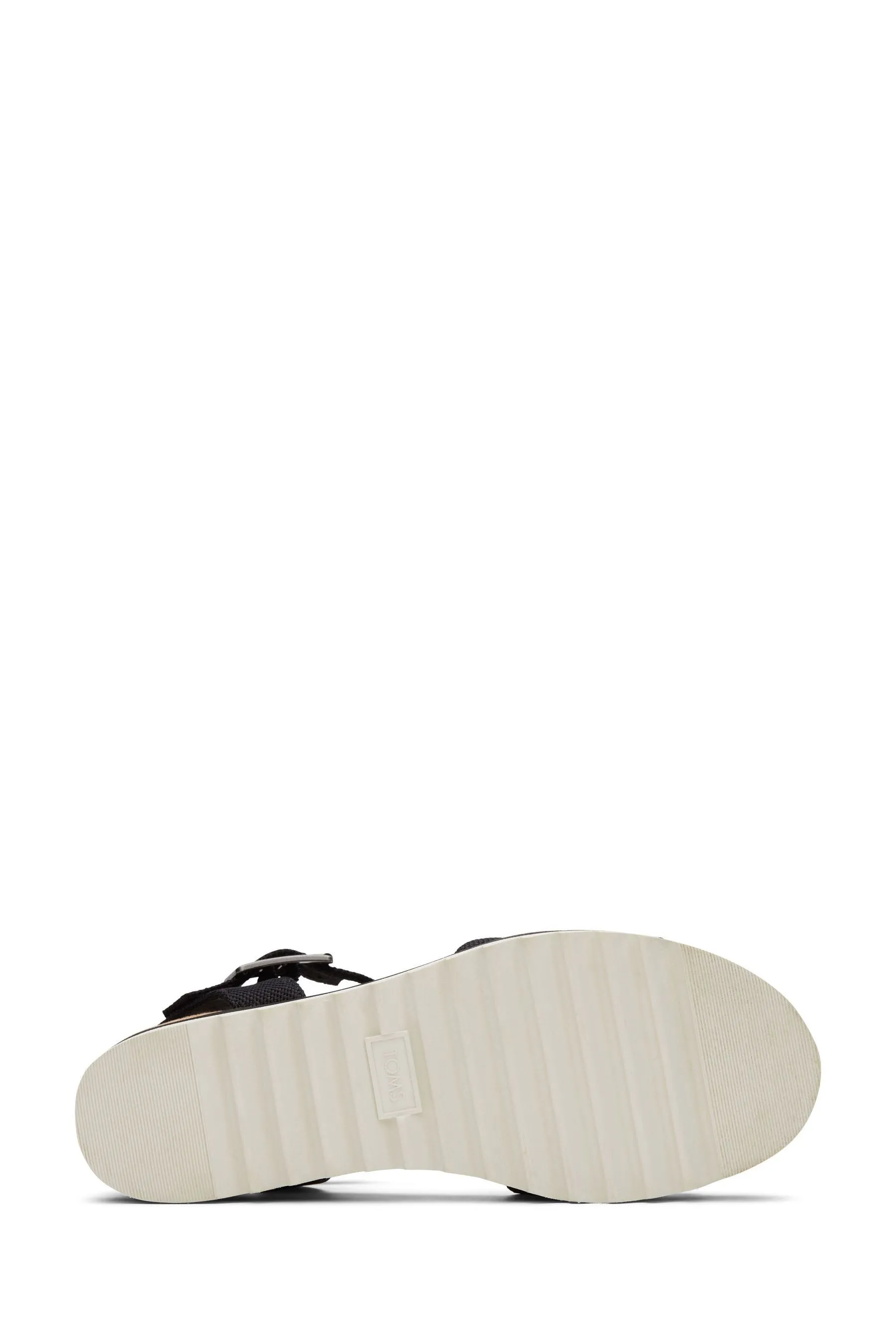 TOMS Diana Wedge Sandals in Black - Tela    