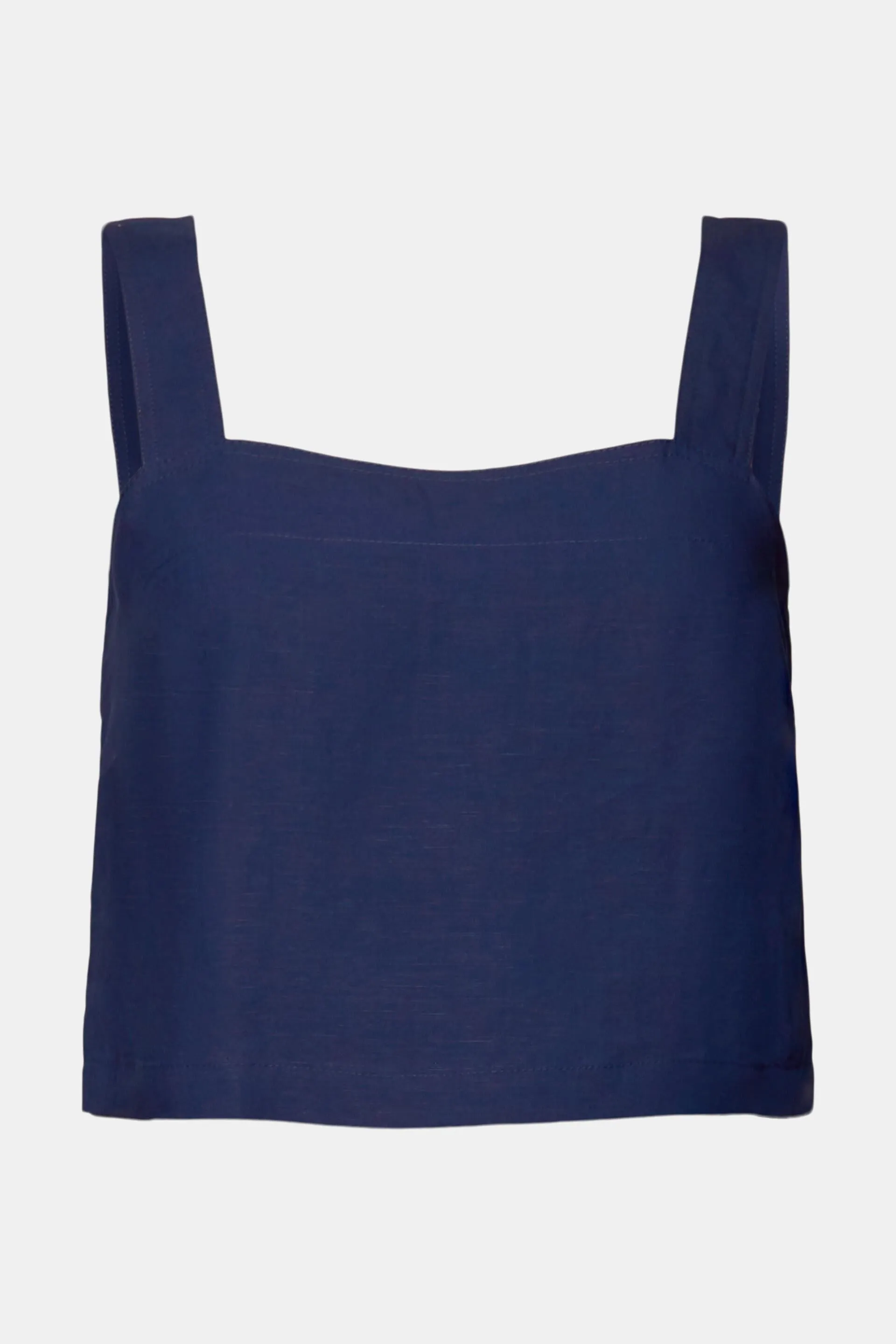 Top a camicetta cropped, misto lino