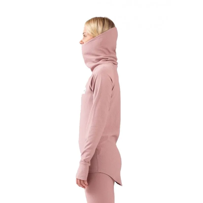 Top tecnico donna Eivy Icecold Gaiter Rib Top (Faded woodrose)