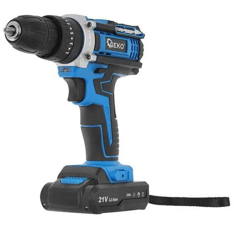 Trapano avvitatore a batteria con funzione di percussione 20V con due batterie da 2ah 