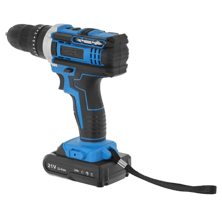 Trapano avvitatore a batteria con funzione di percussione 20V con due batterie da 2ah 