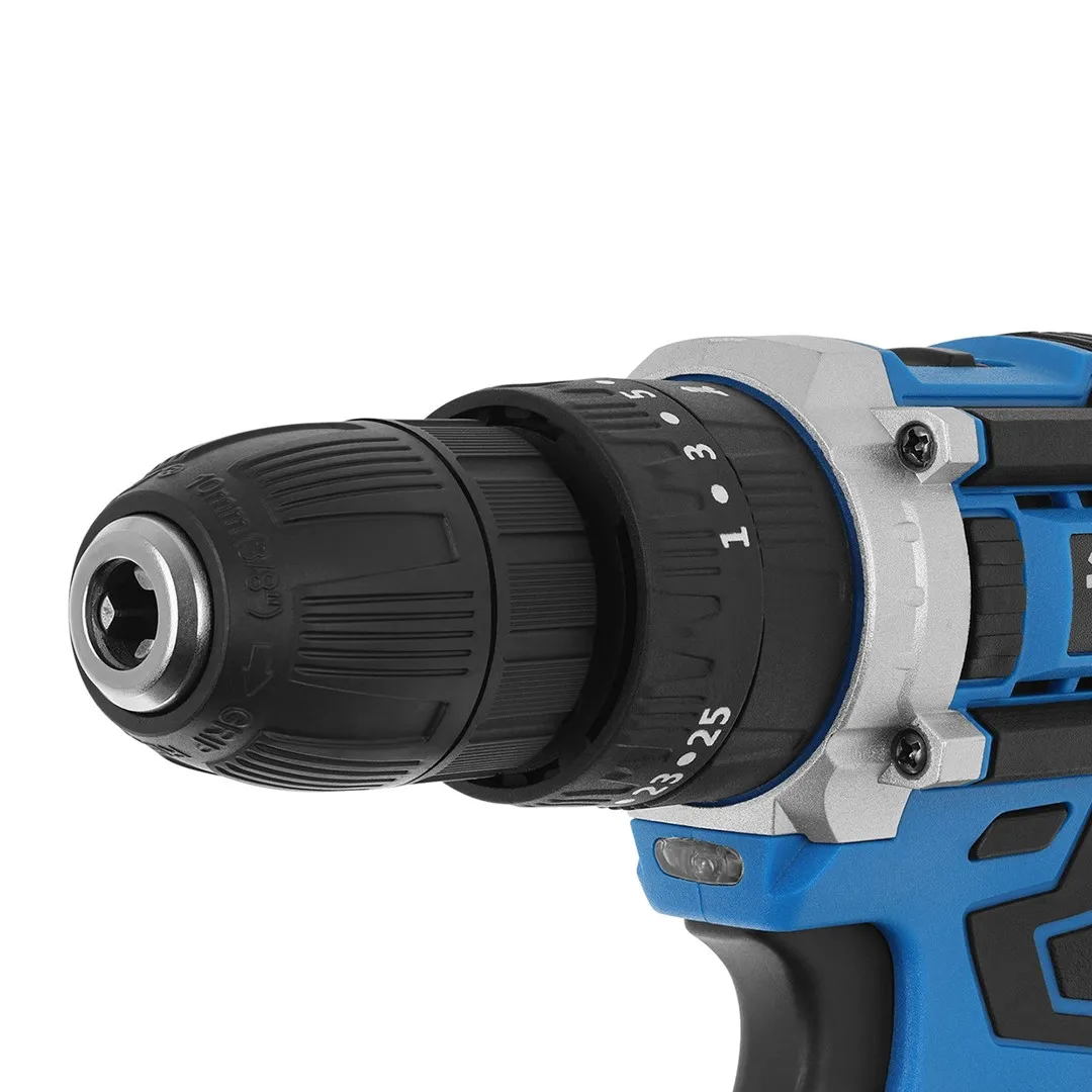 Trapano avvitatore a batteria con funzione di percussione 20V con due batterie da 2ah 