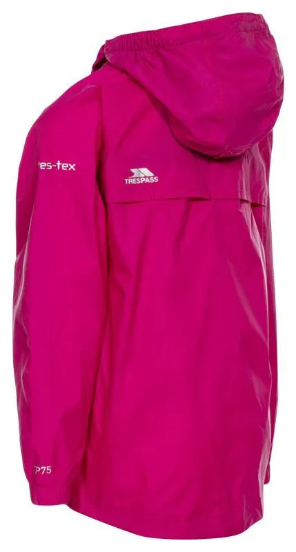 TRESPASS QIKPAC JACKET KIDS Sasparilla Giacca impermeabile antivento jr