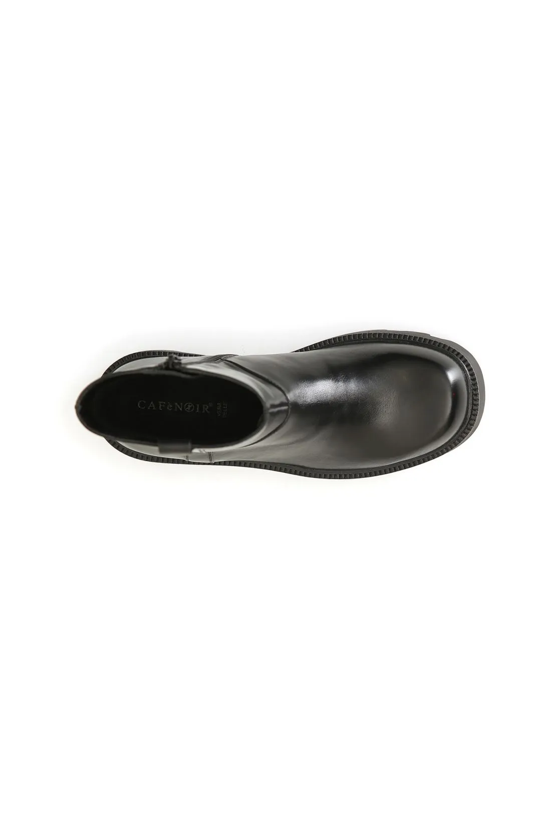 tronchetto donna in pelle nero