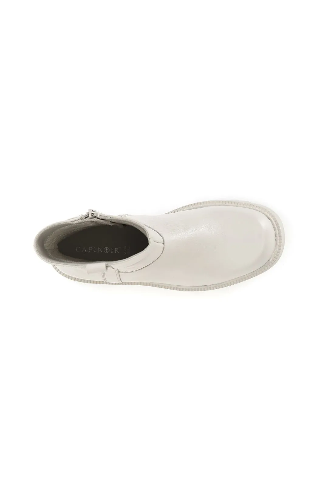 tronchetto donna in pelle off white