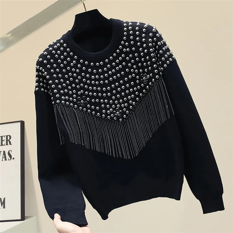 Tuta studs & fringe