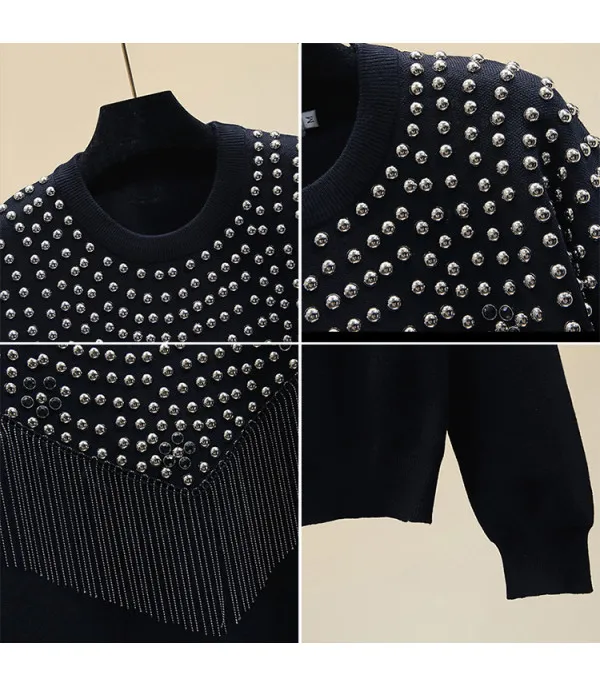Tuta studs & fringe