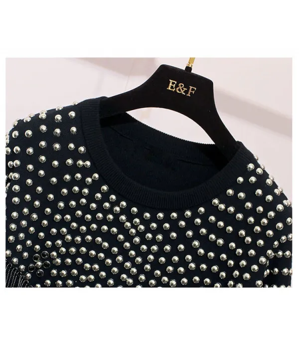 Tuta studs & fringe