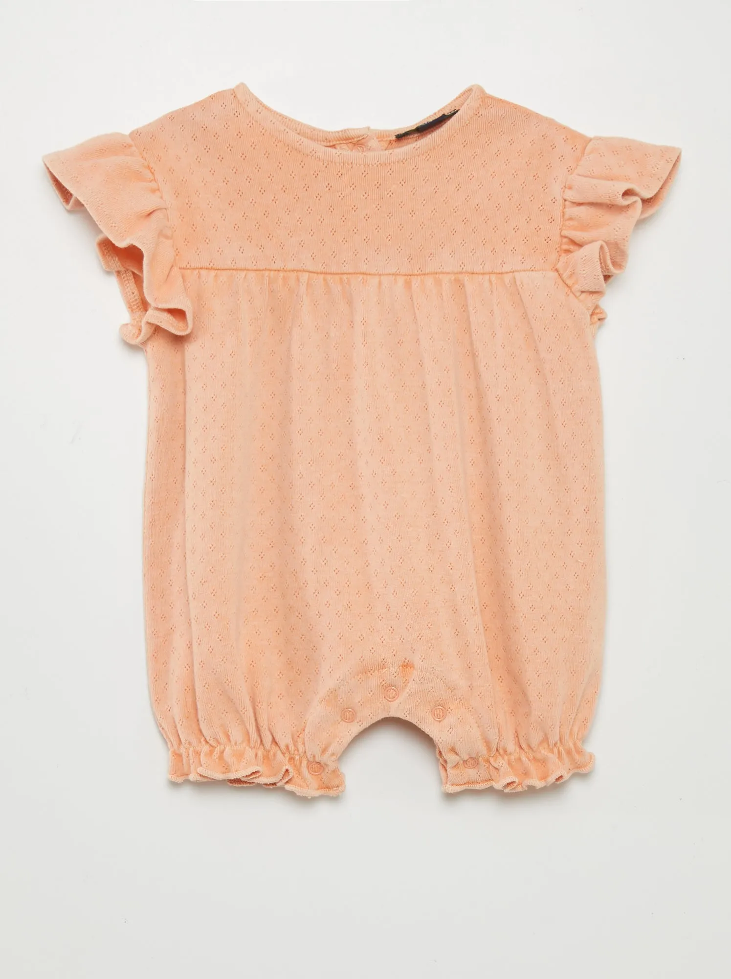 Tutina in maglia pointelle - ROSA