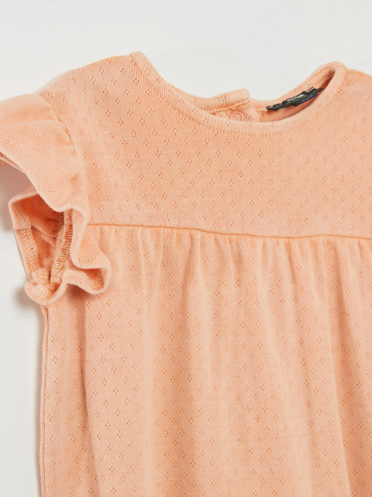 Tutina in maglia pointelle - ROSA