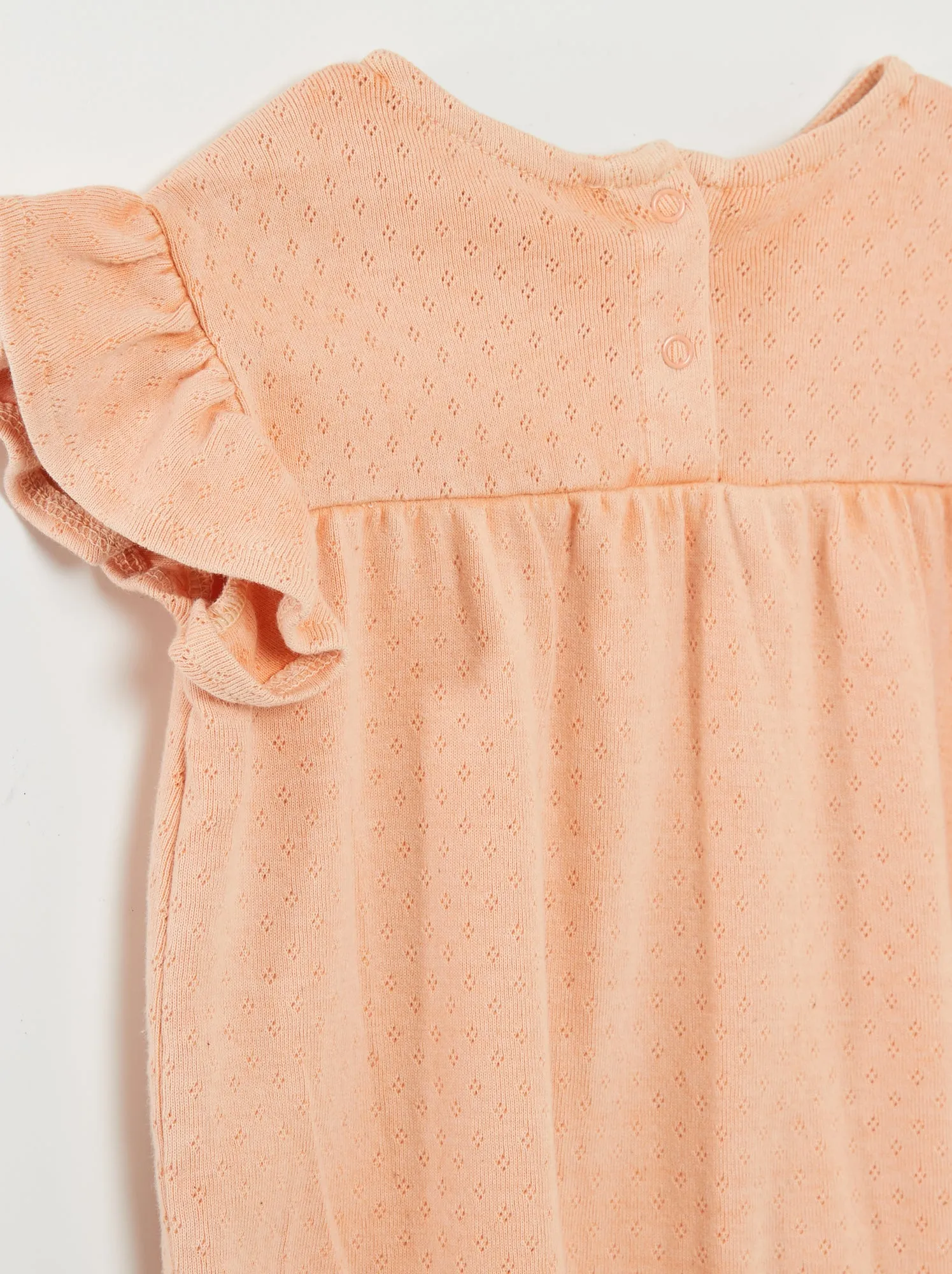Tutina in maglia pointelle - ROSA