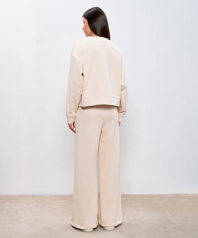 Twinset Tuta beige con logo 242TP2495